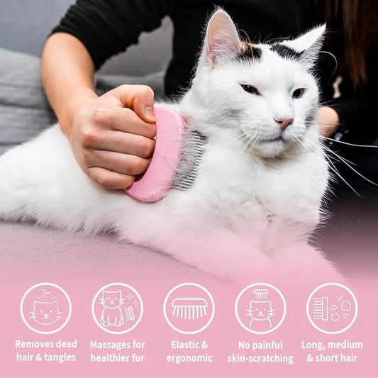 Pettine a conchiglia massaggiante per la depilazione dei gatti